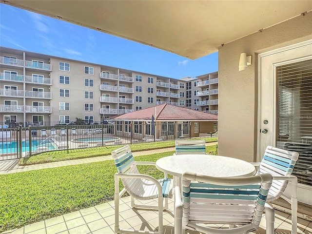 exterior space with a patio