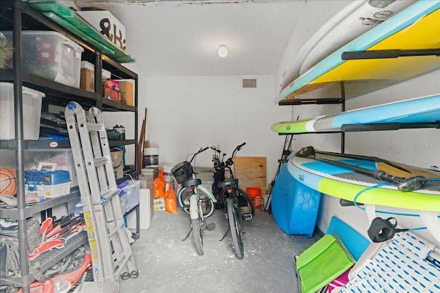 view of storage