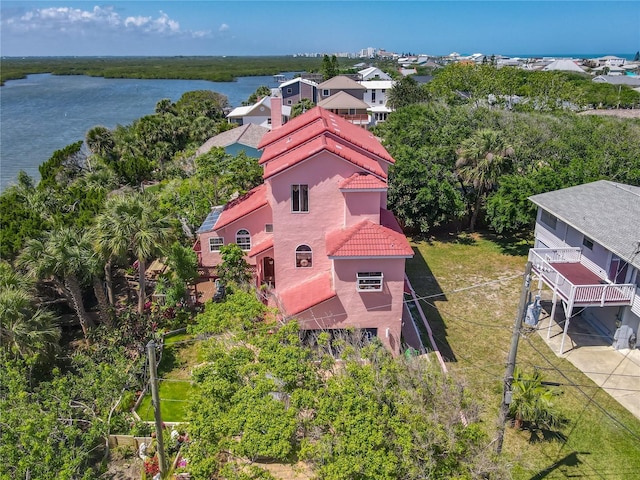 824 Garfish Ave, New Smyrna Beach, FL 32169 - aerial view of property and surrounding area featuring a nearby body of water