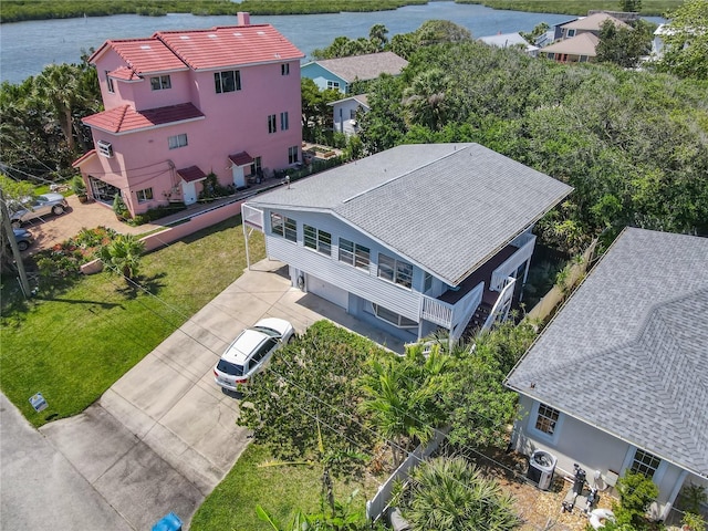 824 Garfish Ave, New Smyrna Beach, FL 32169 - aerial view of property and surrounding area featuring a large body of water