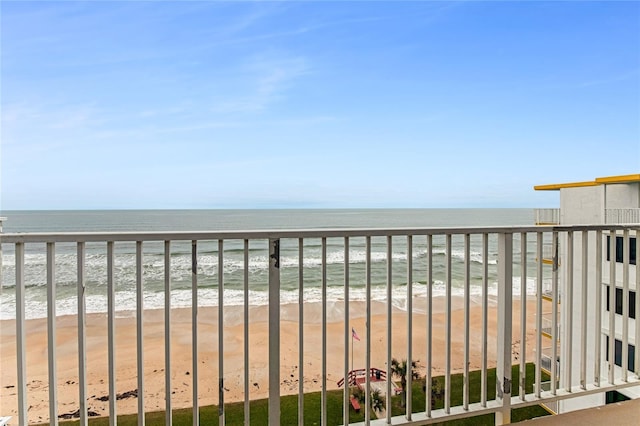 5201 S Atlantic Ave Unit 809A, New Smyrna Beach, FL 32169 - balcony with view of water and beach