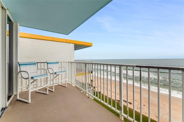 5201 S Atlantic Ave Unit 809A, New Smyrna Beach, FL 32169 - balcony with view of water and beach