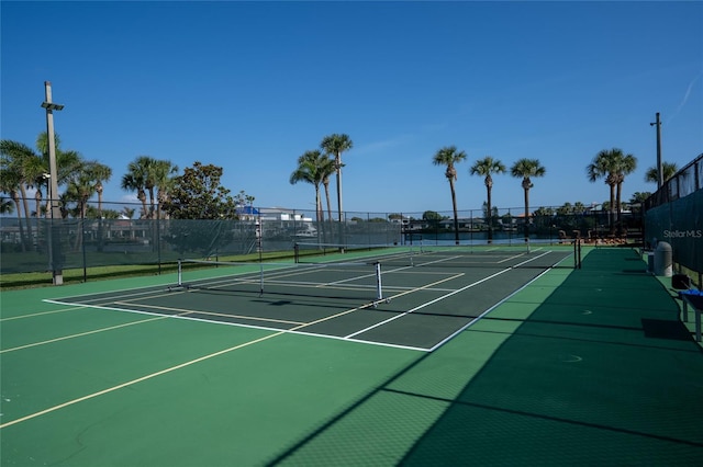 view of tennis court