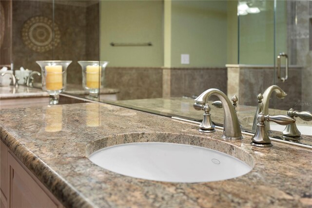 bathroom featuring vanity