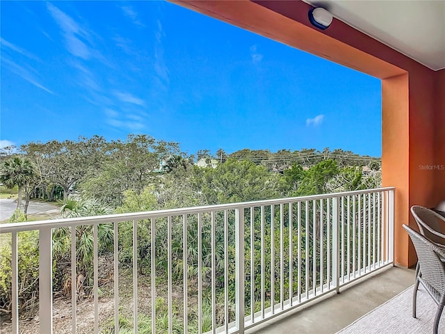 view of balcony