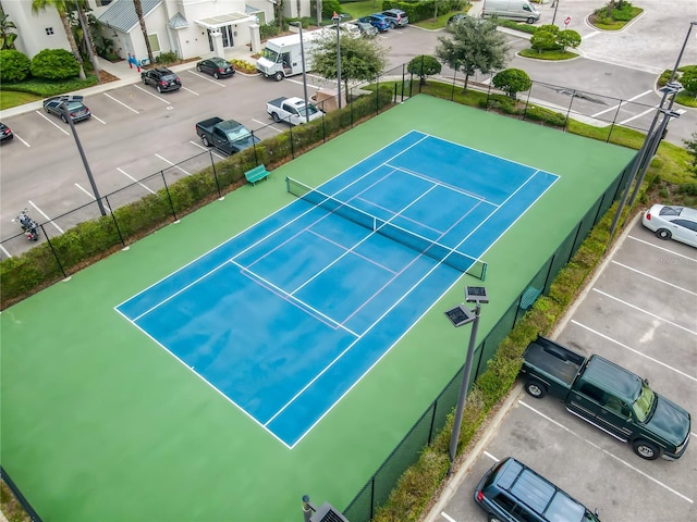 view of tennis court