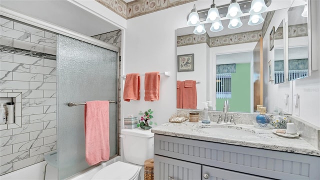4411 Sea Mist Ct Unit 275, New Smyrna Beach, FL 32169 - bathroom featuring vanity and shower / bath combination with glass door
