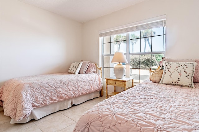 view of tiled bedroom