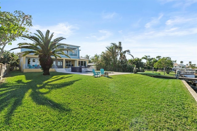 view of yard with a patio