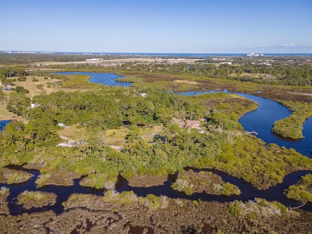 1390 Tumblin Dr, New Smyrna Beach, FL 32168 - aerial view of property's location with a large body of water