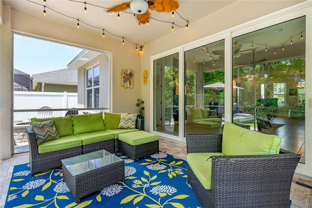 view of sunroom / solarium