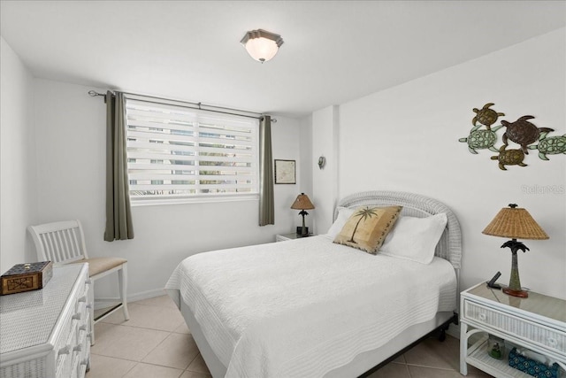 view of tiled bedroom