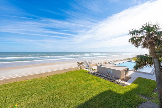 water view featuring a view of the beach