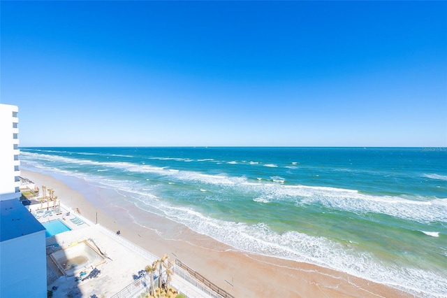 property view of water with a view of the beach