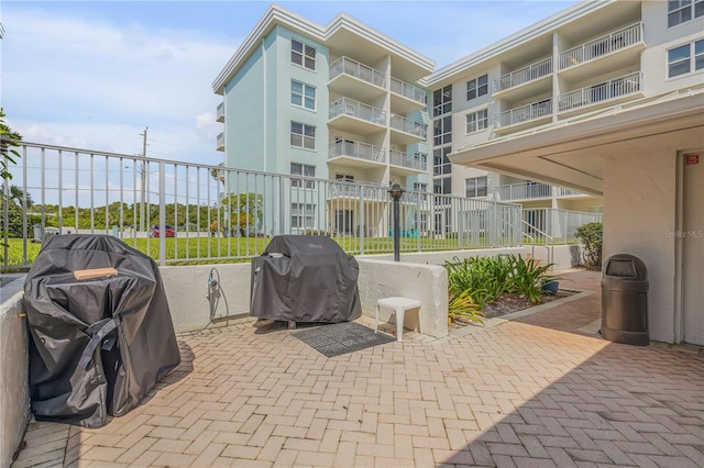 view of patio / terrace with area for grilling