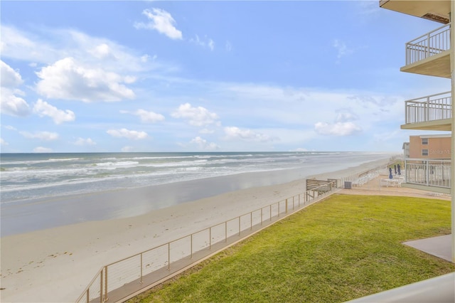 property view of water with a view of the beach