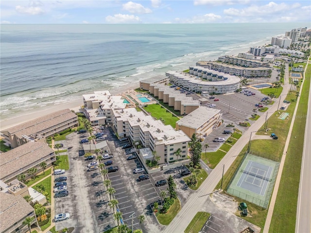 4811 Saxon Dr Unit C102, New Smyrna Beach, FL 32169 - bird's eye view with a water view and a view of the beach