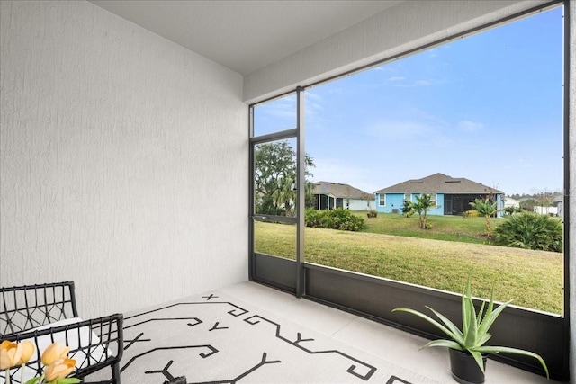 view of sunroom