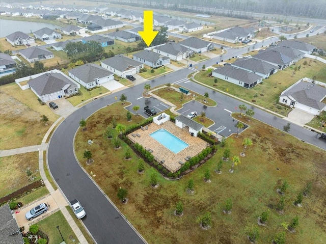 birds eye view of property