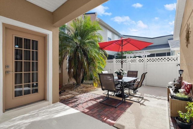 view of patio