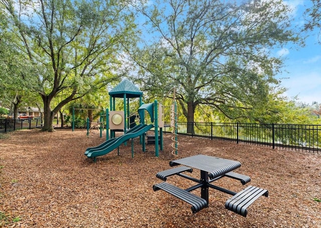 view of jungle gym