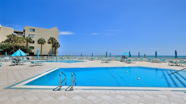 view of pool with a patio area