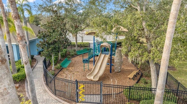 view of jungle gym