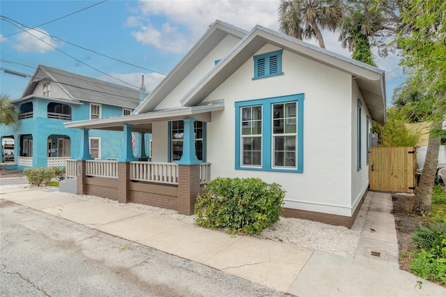 view of front of home featuring a porch