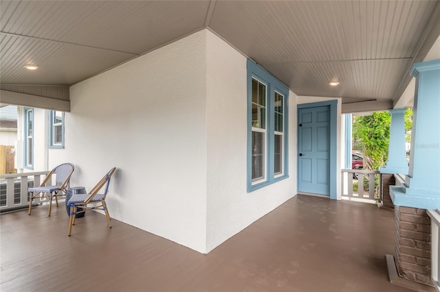 view of patio / terrace featuring a porch