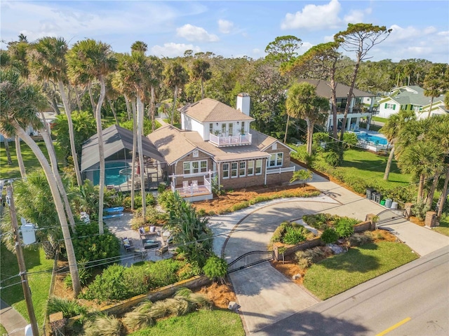 birds eye view of property