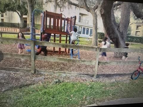 view of jungle gym