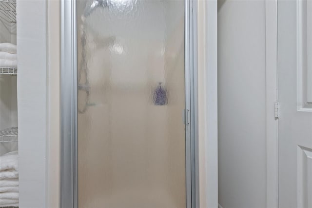 bathroom featuring walk in shower