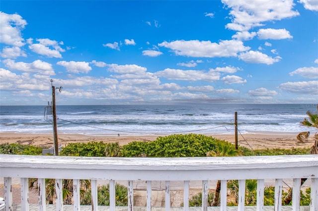 water view with a beach view