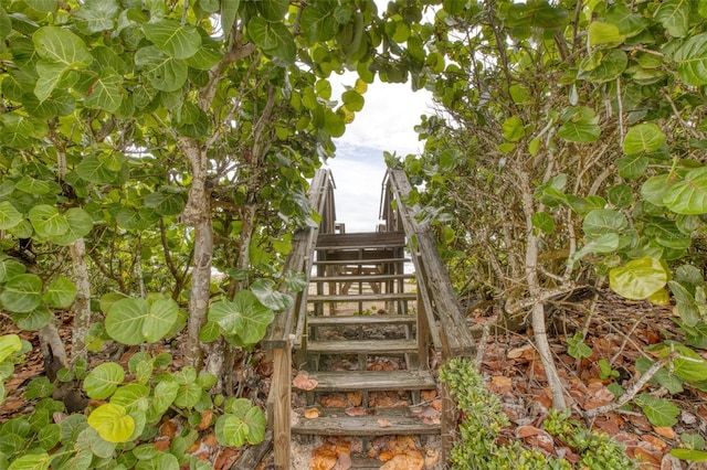 view of stairs