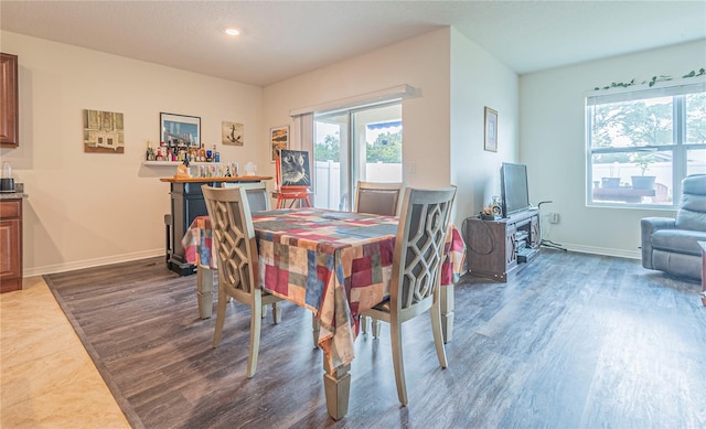 view of dining space