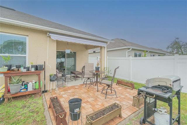 view of patio / terrace with area for grilling