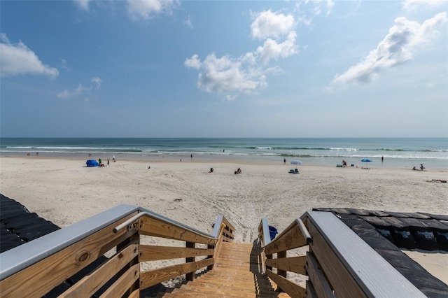 property view of water with a view of the beach