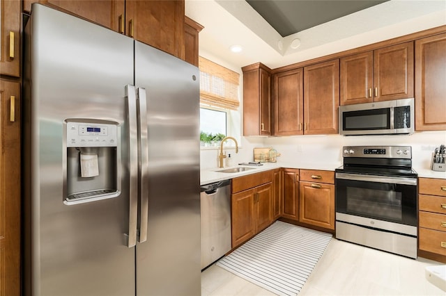 kitchen featuring sink and stainless steel appliances