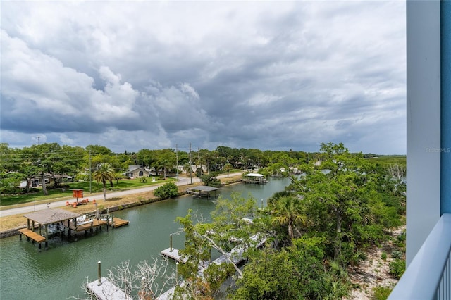 property view of water