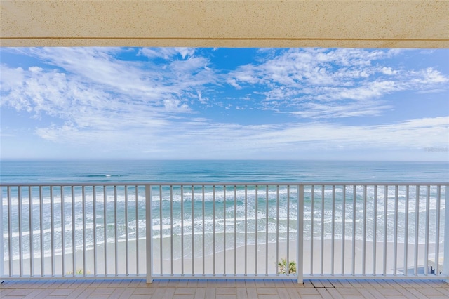 water view featuring a view of the beach