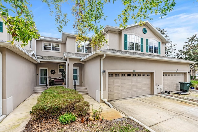 view of front of house featuring a garage