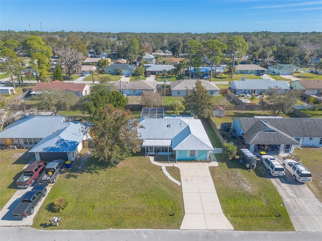 drone / aerial view featuring a residential view