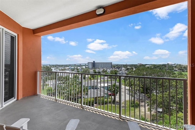 view of balcony