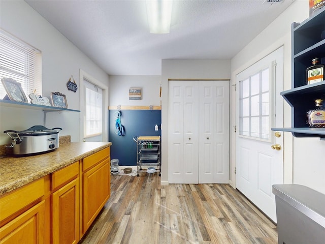 kitchen featuring light hardwood / wood-style flooring