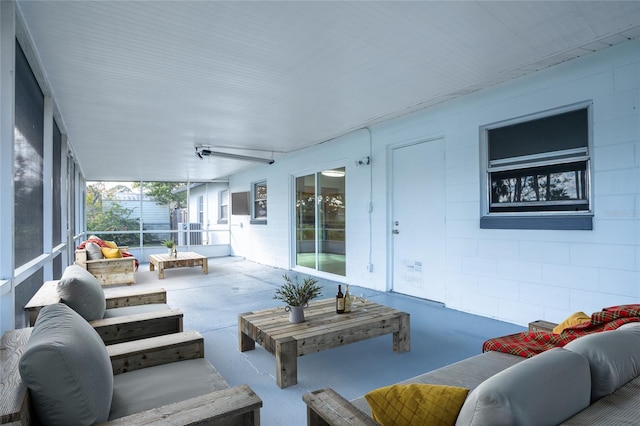 view of patio / terrace featuring an outdoor living space