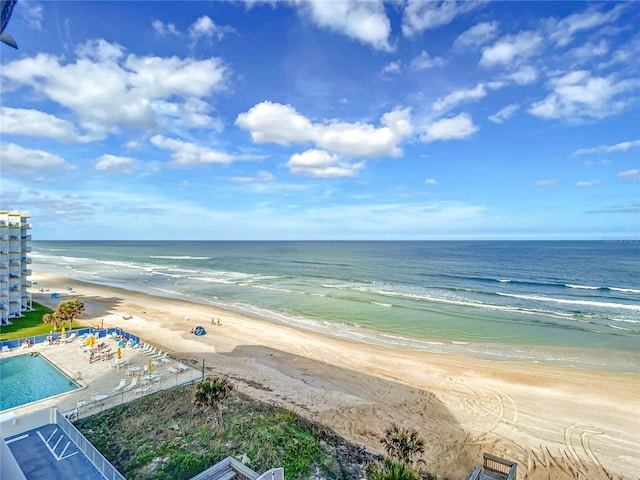 water view featuring a view of the beach