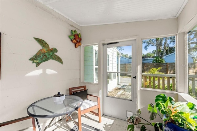 view of sunroom / solarium