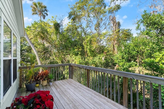 view of wooden terrace