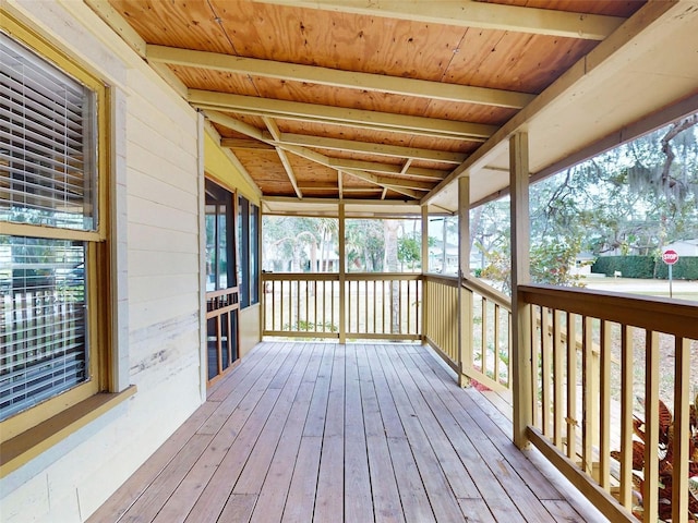 view of wooden terrace