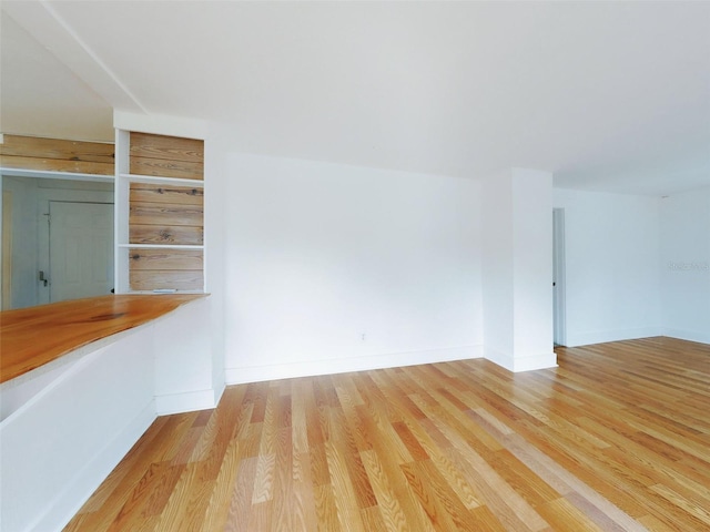 empty room featuring light hardwood / wood-style floors